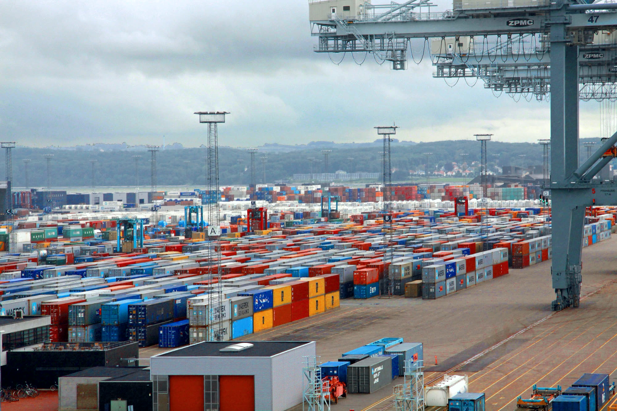 Singapore port panorama